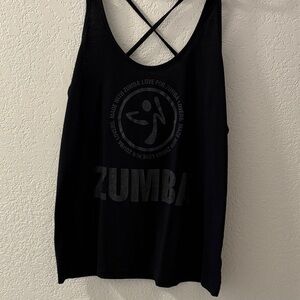 Zumba Fitness Black Strappy Tank Top